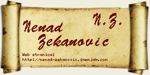 Nenad Zekanović vizit kartica